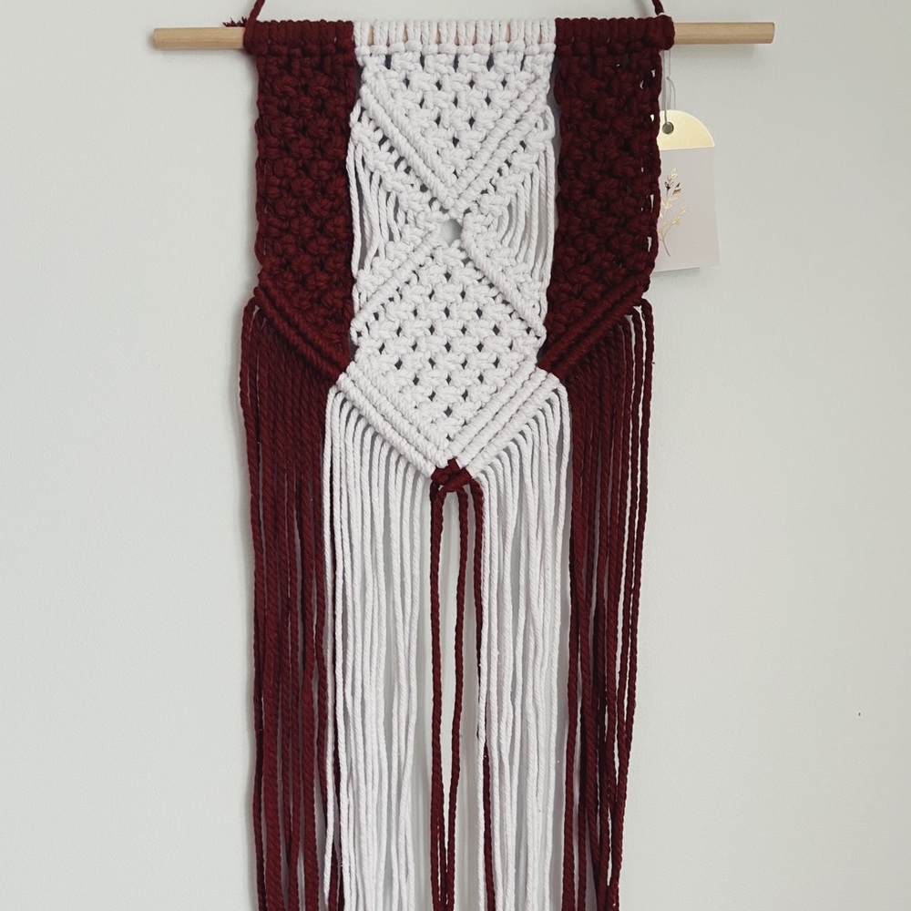 Two toned macrame wall hanging